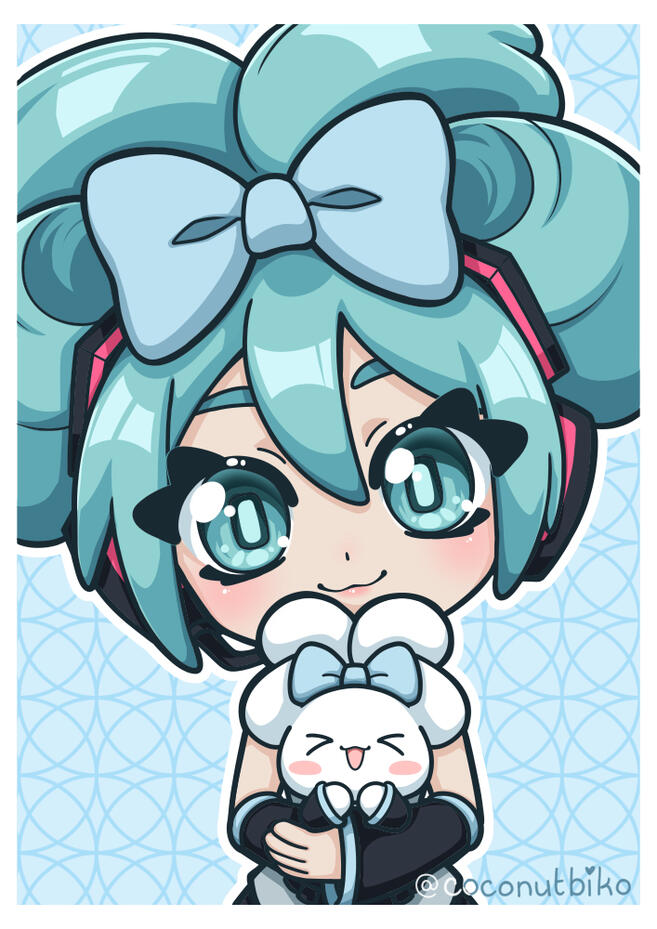 Miku and Cinnamoroll
